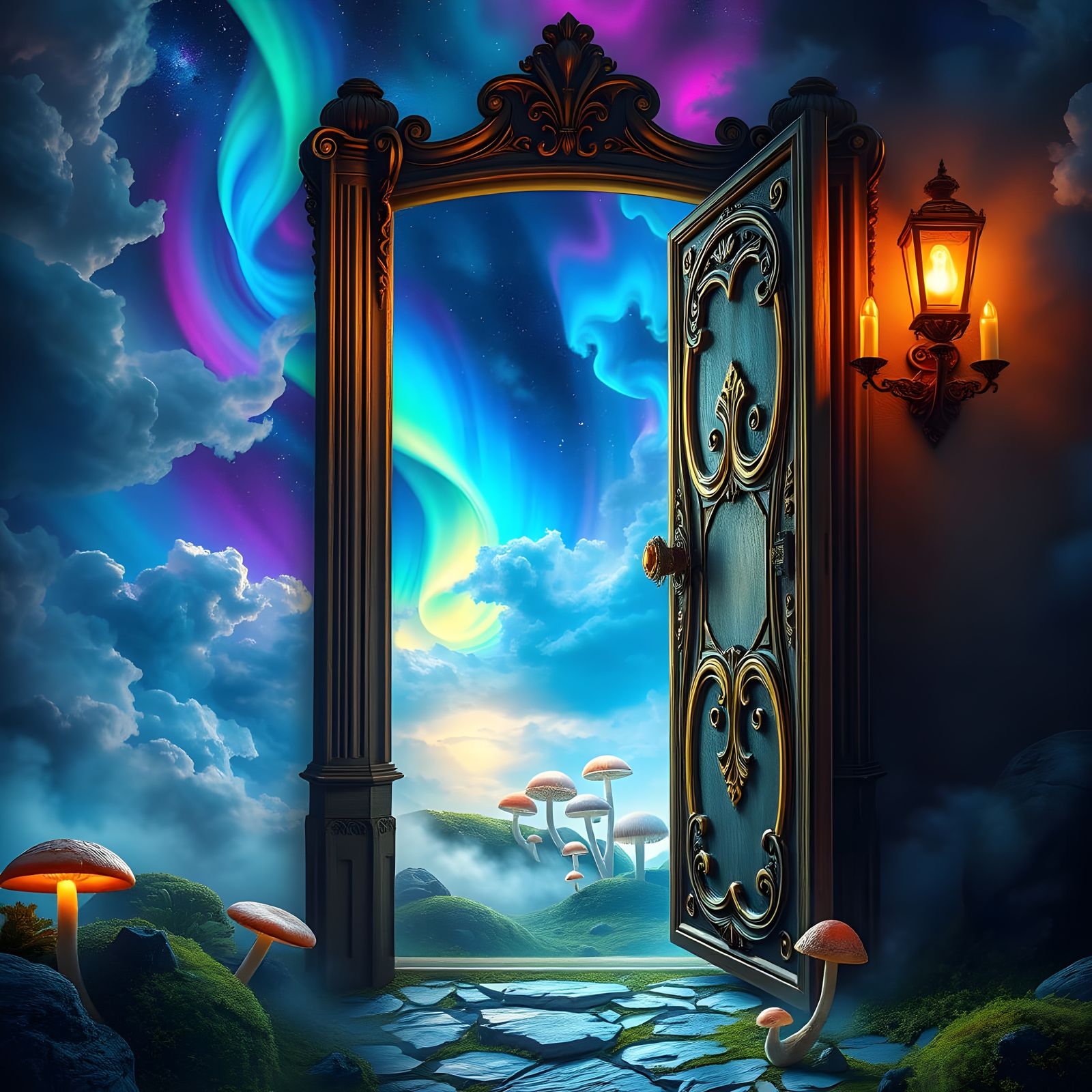 Hyperrealistic Portal to a Surreal World