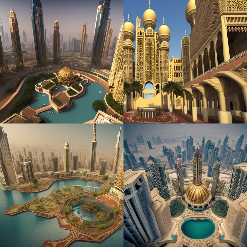 Futuristic Dubai: A 3D Architectural Masterpiece