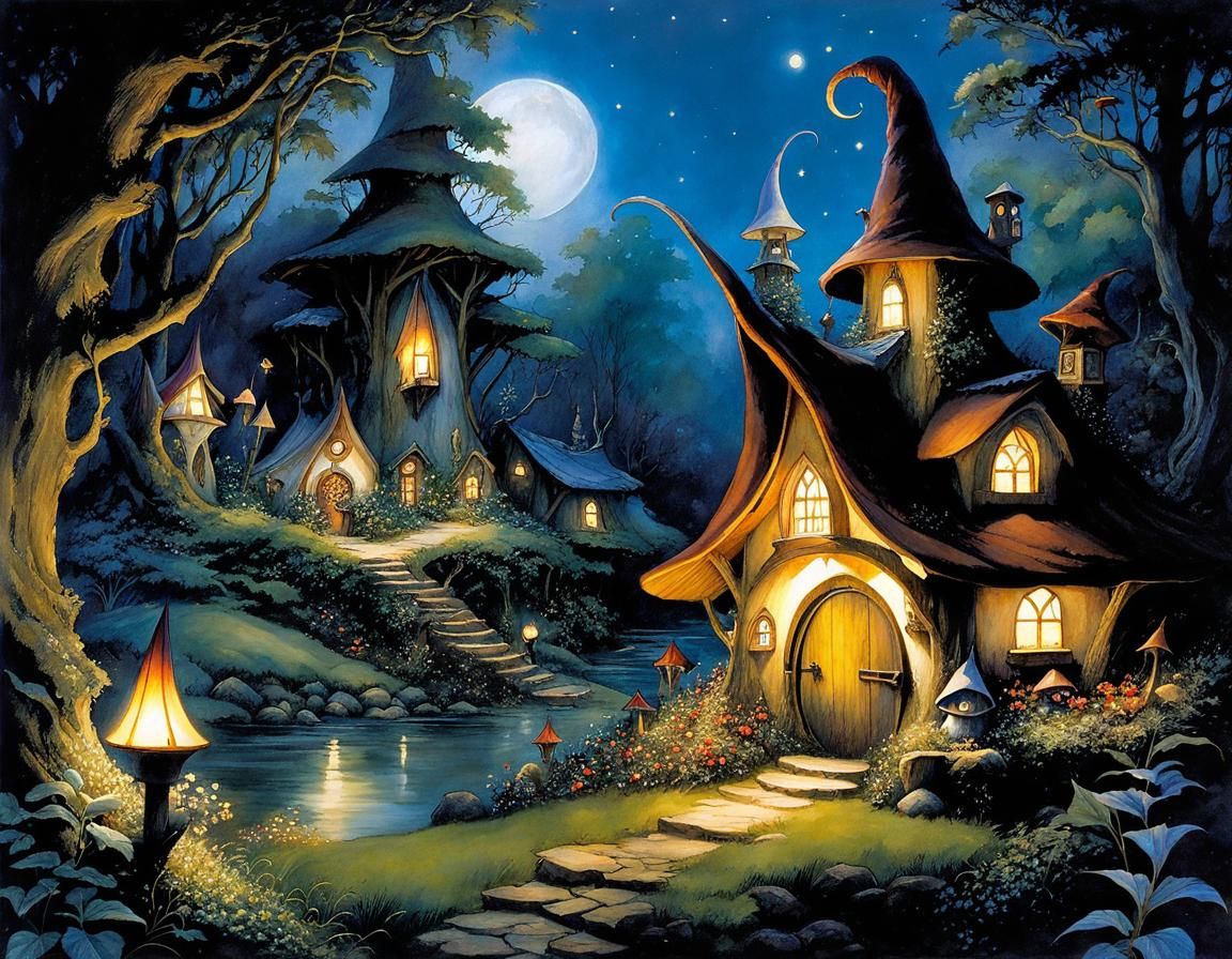 Fairy Gnome Village (Juggernaut XL v5)