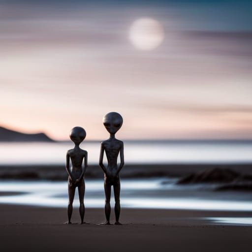 Extraterrestrial Beach Scene: Alien Planet Photography