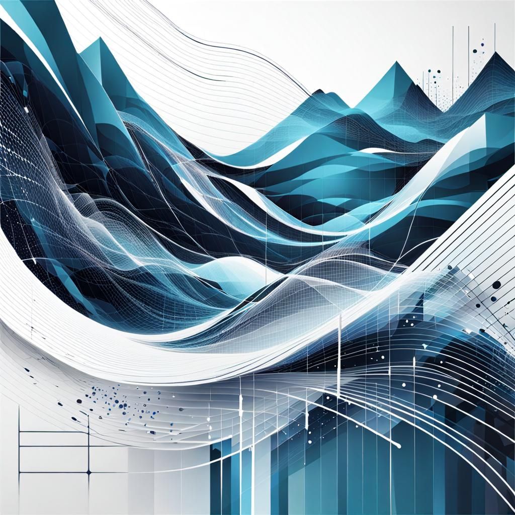 Abstract data & statistics landscape