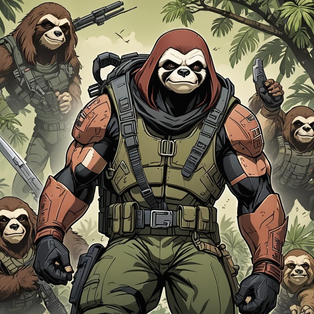 Zartan as Sloth in Anime Style