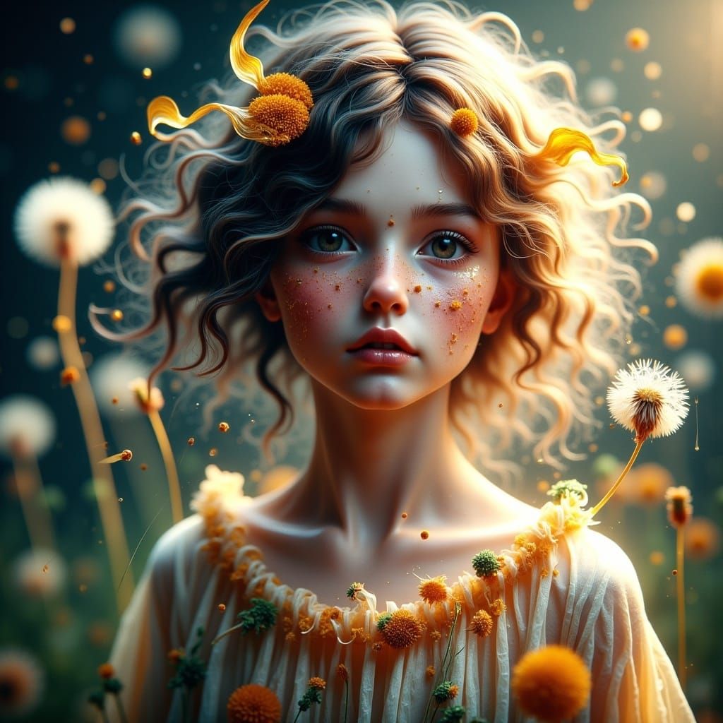 Ethereal Whispers in Golden Light