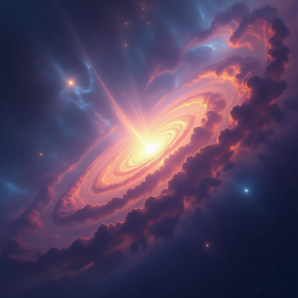 Cosmic Entity Awakens in Galactic Void