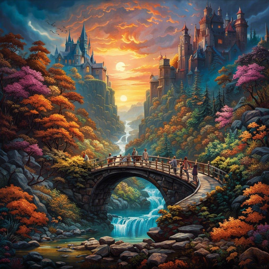 Fantastical Storybook Fairytale Bridge