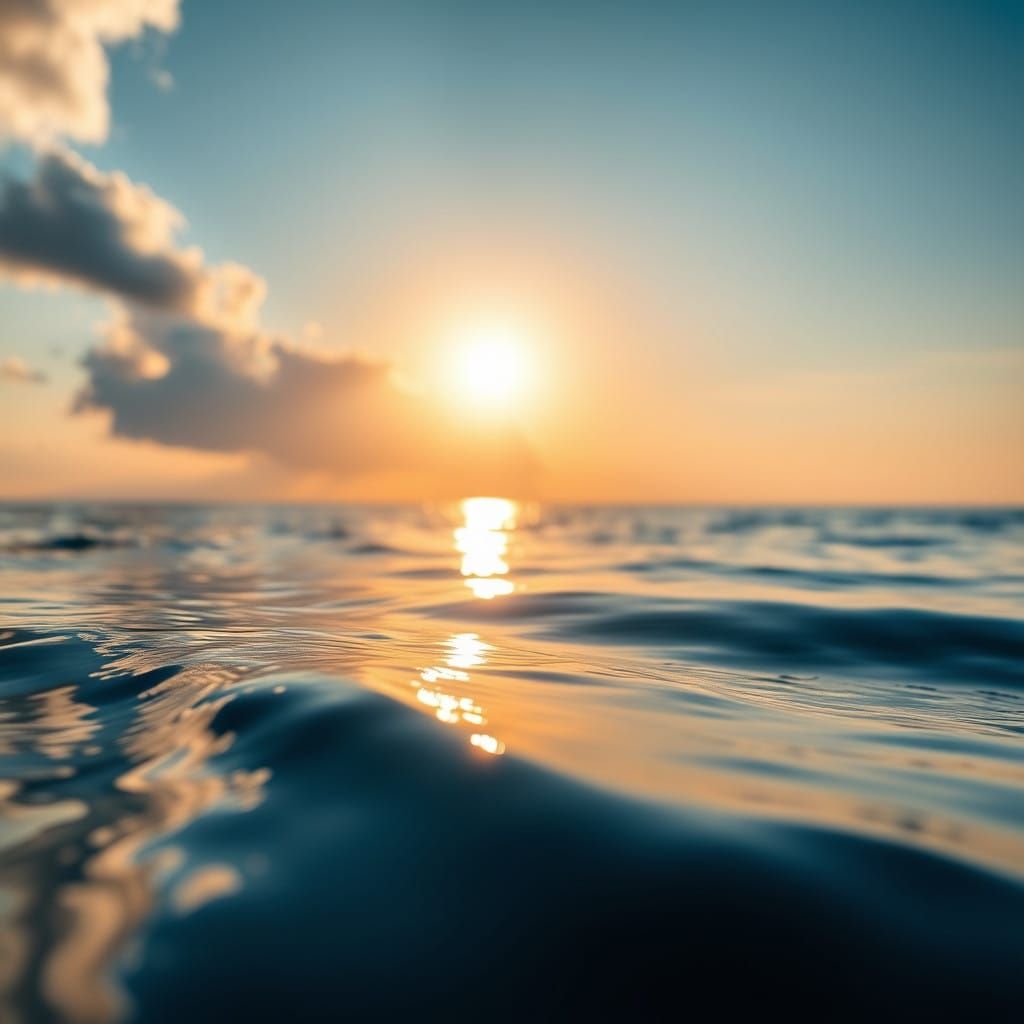 Serenity Over the Adriatic Sea in Vibrant Sunlight