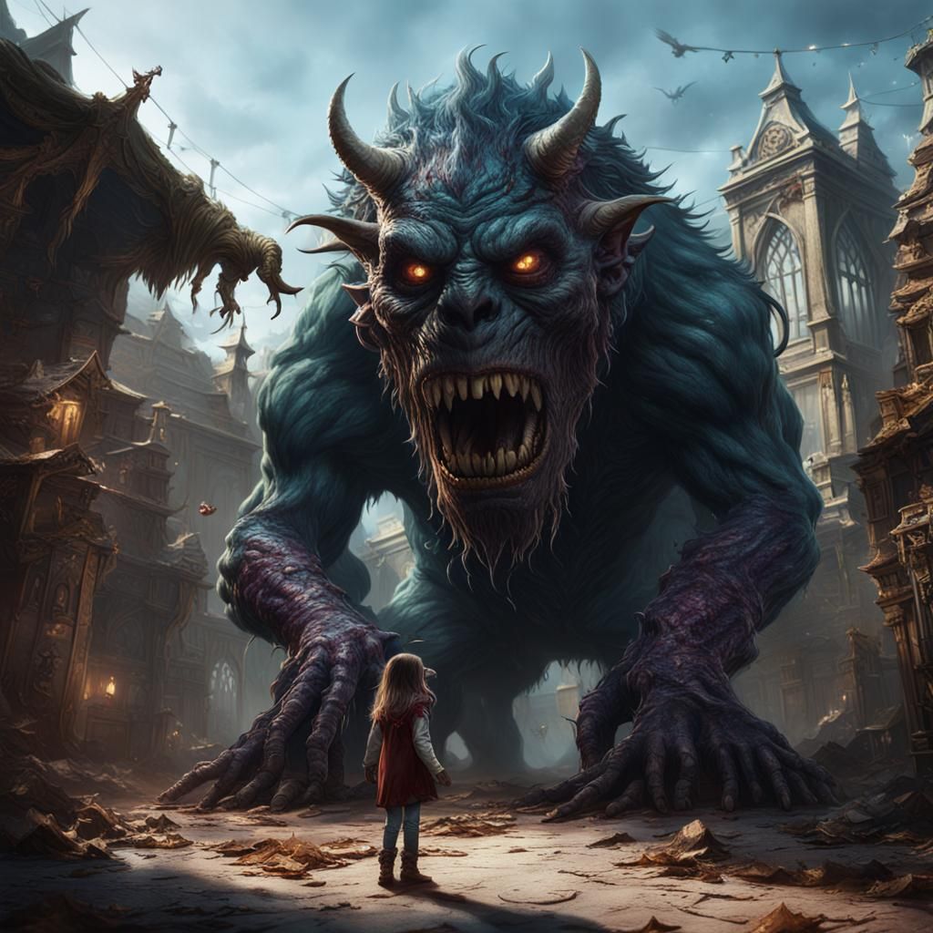 Monster Eats Girl: Detailed Fantasy Concept Art