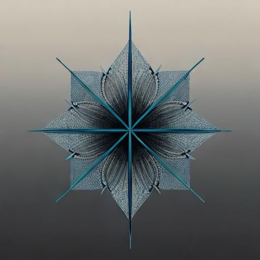 Modern Geometric Abstract Art Composition
