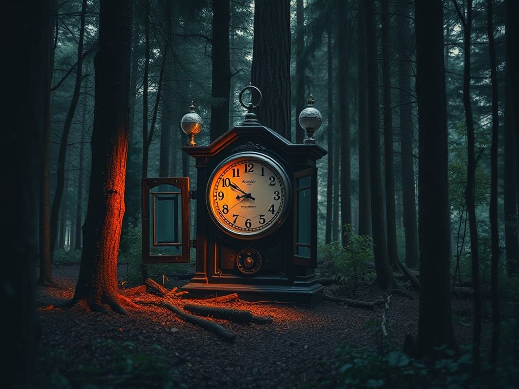 time machine hidden in deep forest