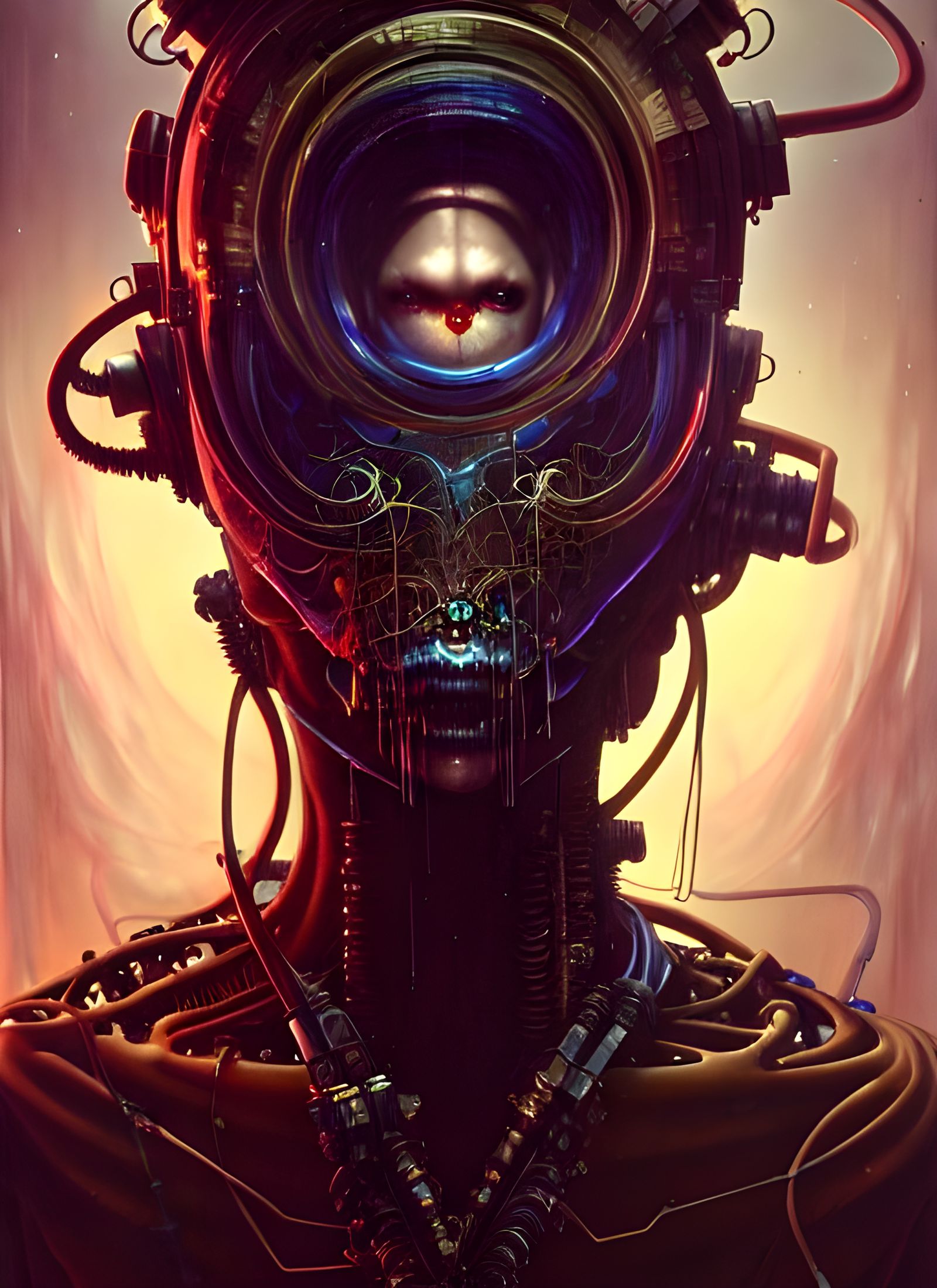 Cyberpunk Rat Humanoid: Biomechanical Future