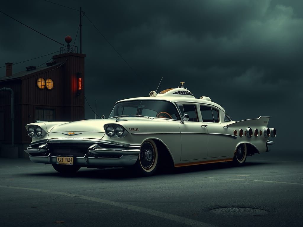 Majestic Steampunk Submarine Limousine in Vintage Hollywood ...