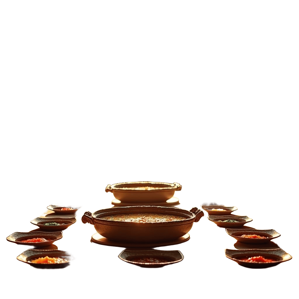 Roman Table with Garum Sauces in Domus