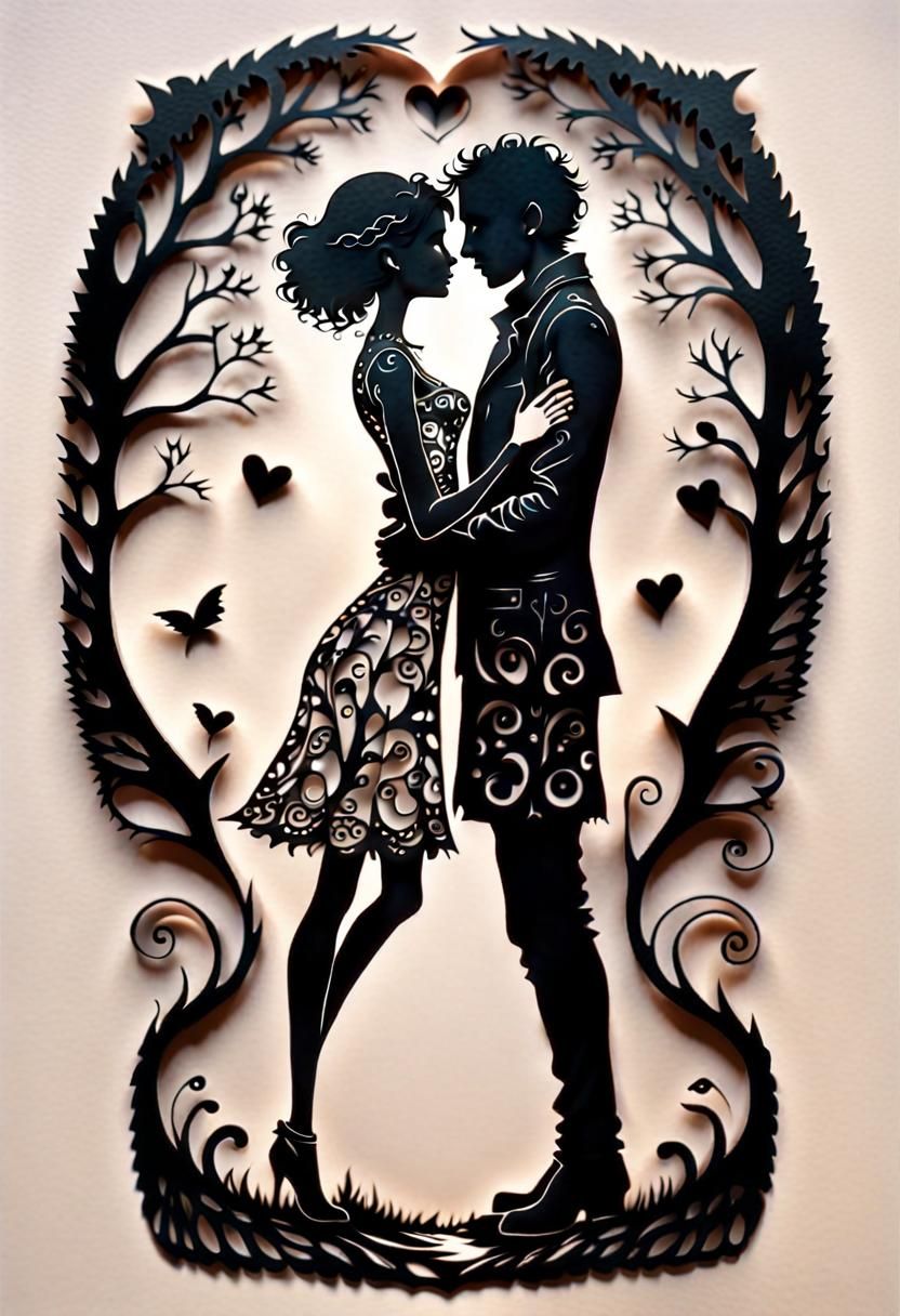 Romantic Silhouette: Lost Soul Finding Love