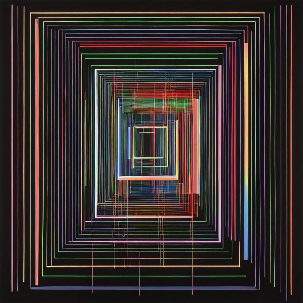 Luminescent Gases in Suprematist Style