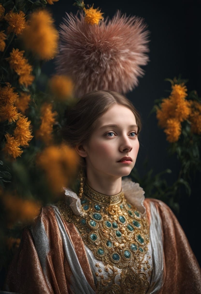 Gold Handwork on the Bodice...