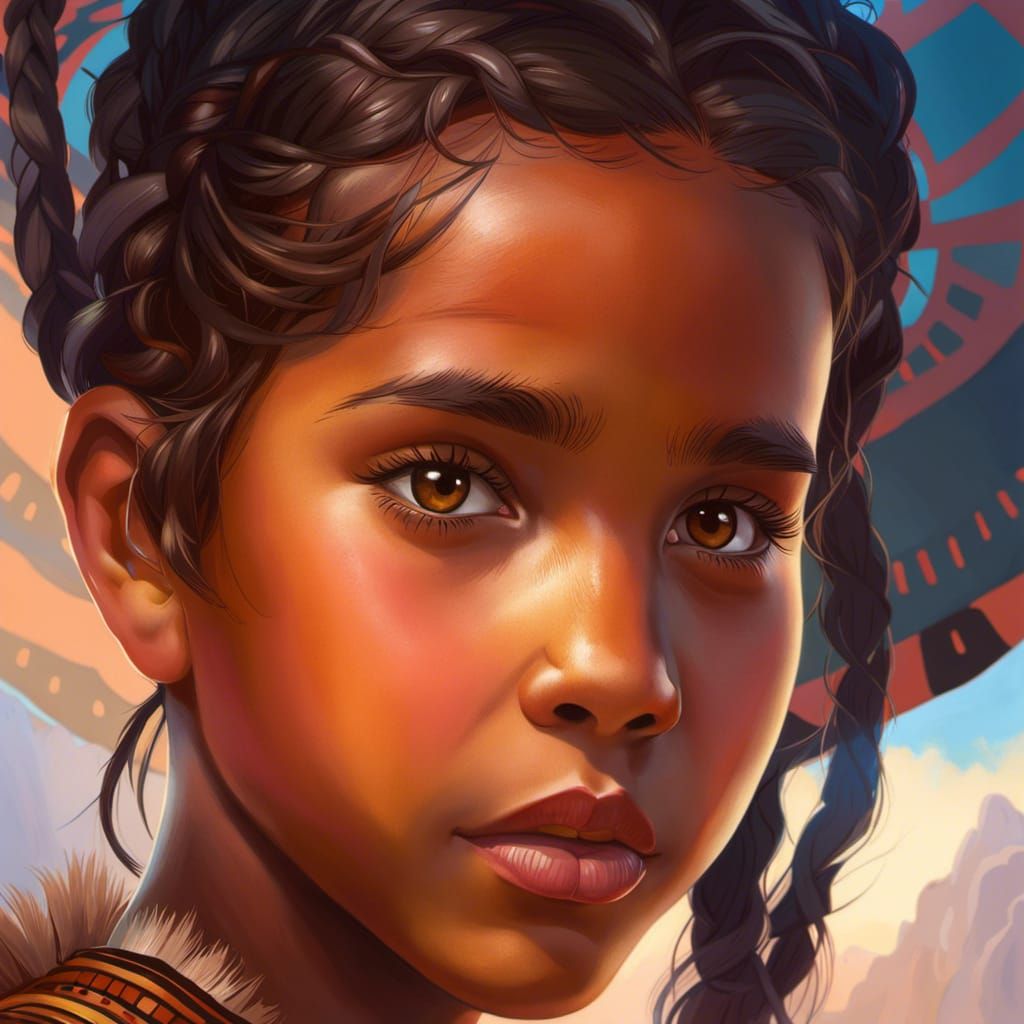 A Beautiful Australian Aboriginal girl