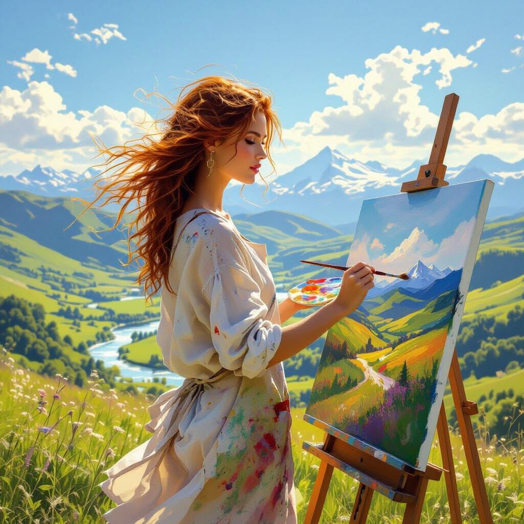 Artist Paints Vibrant Homeland Landscape in Impressionistic ...