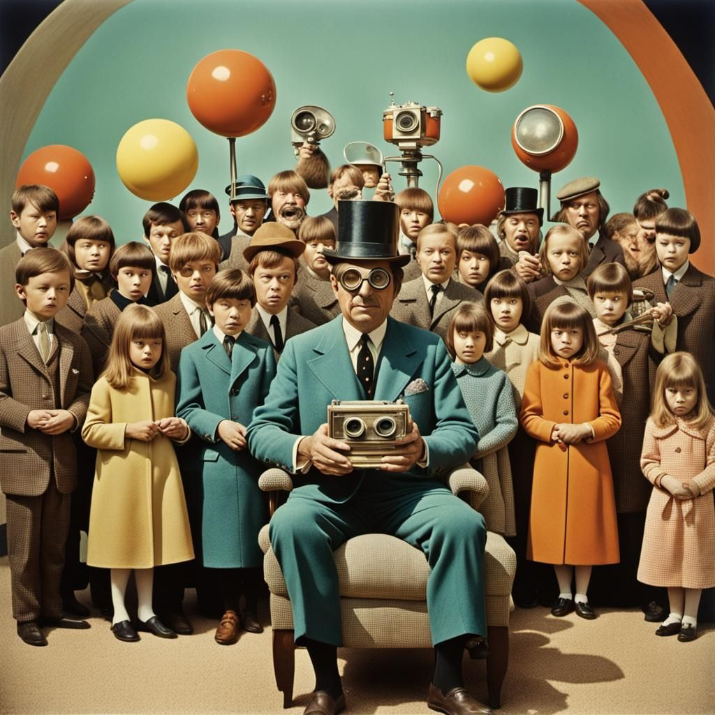 Surreal 1960s Entertainment Optical Illusion