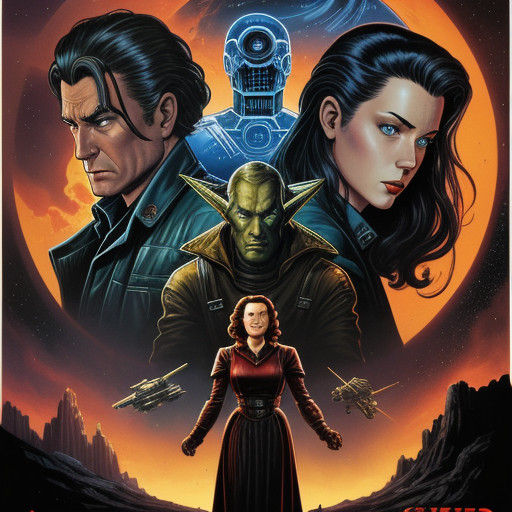 Vintage Sci-fi Cinema in the Mid-20th Century Style