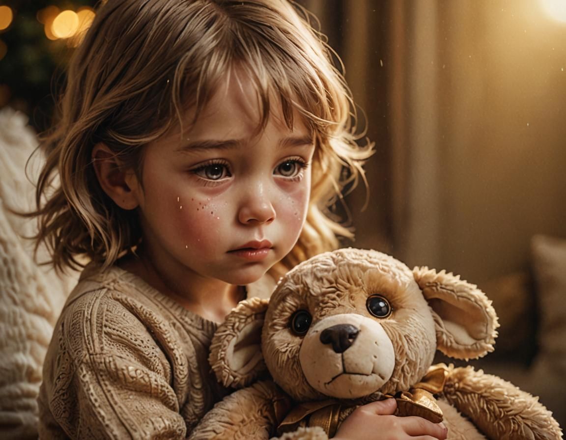 Comforting Stuffed Animal in Realistic Digital Art