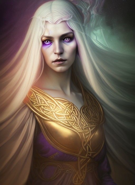 Celtic Goddess Spellcaster in Detailed Matte Painting