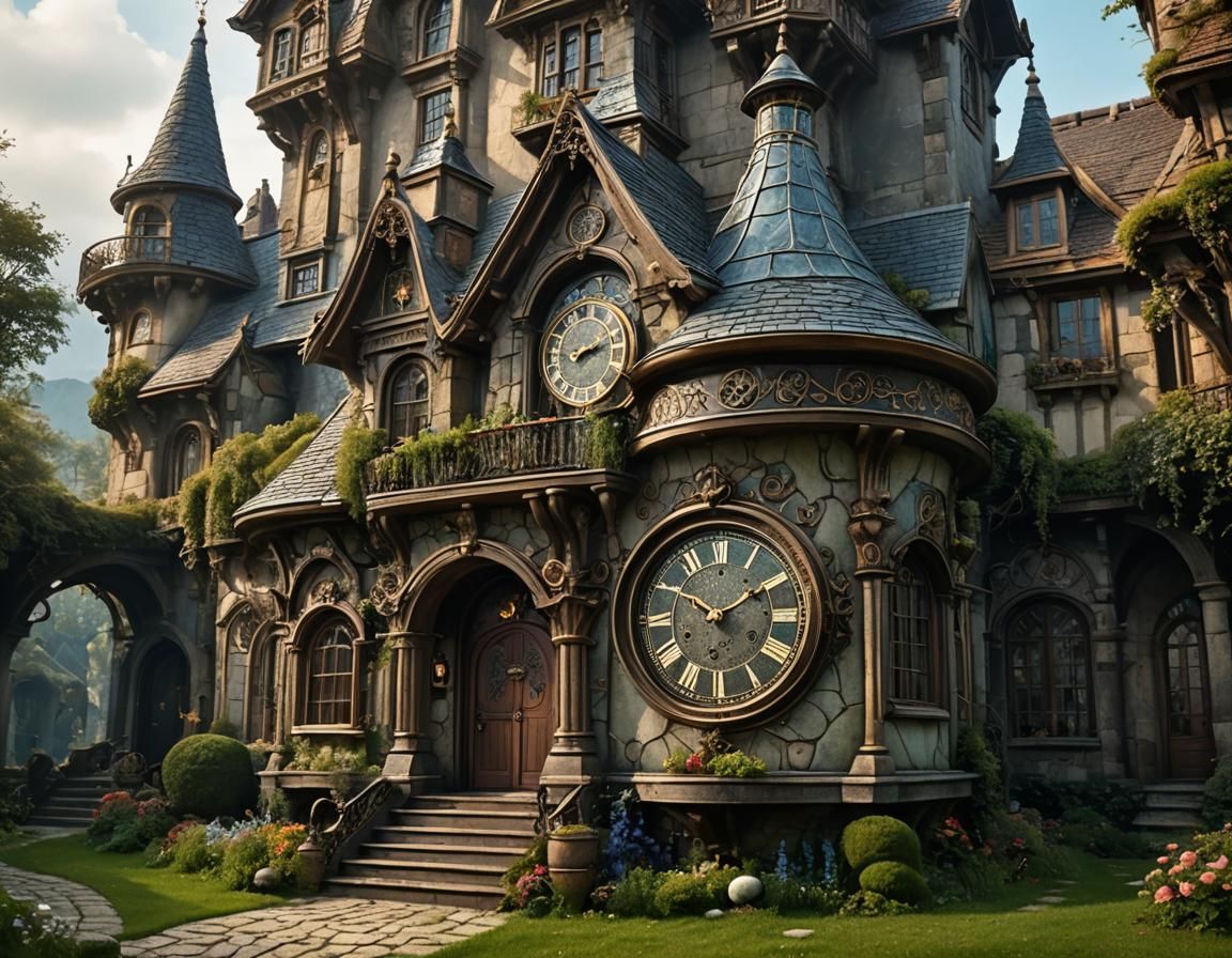 Cinematic Fairytale House in a Jar