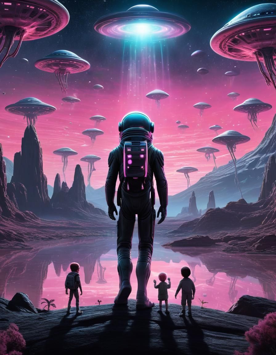 First Contact with Adorable Pink Aliens in Space