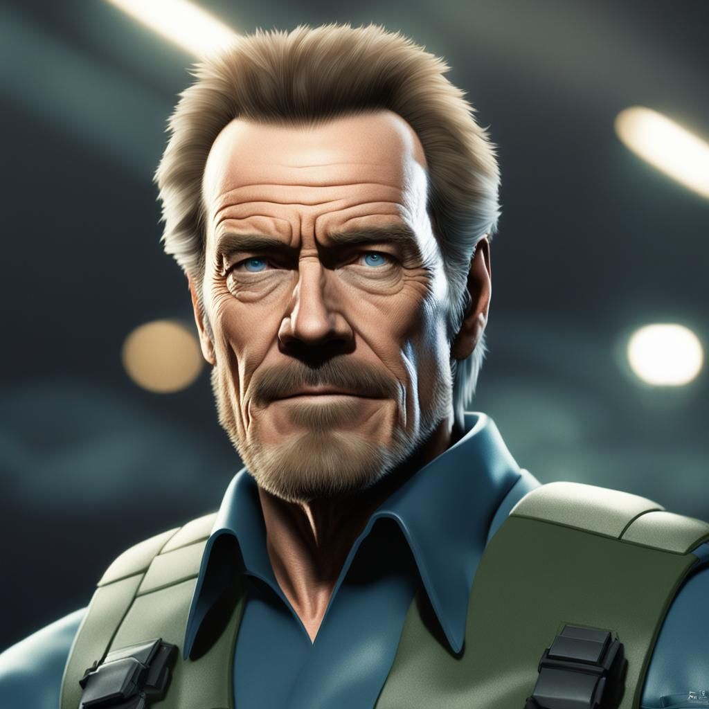 Bryan Cranston as Roy Campbell: Photorealistic Portrait