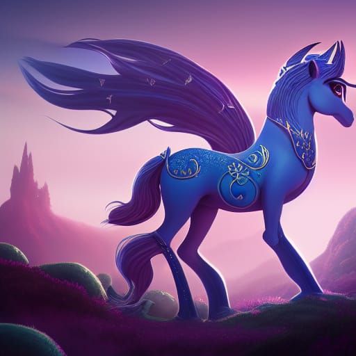 Detailed Matte Painting of Princess Luna