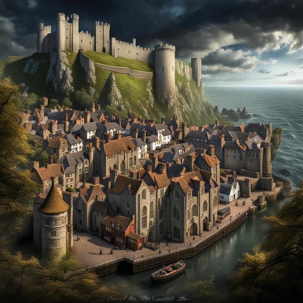 A Pictorial Journey through an Ancient Castle and Timeless Coastal Harbor..