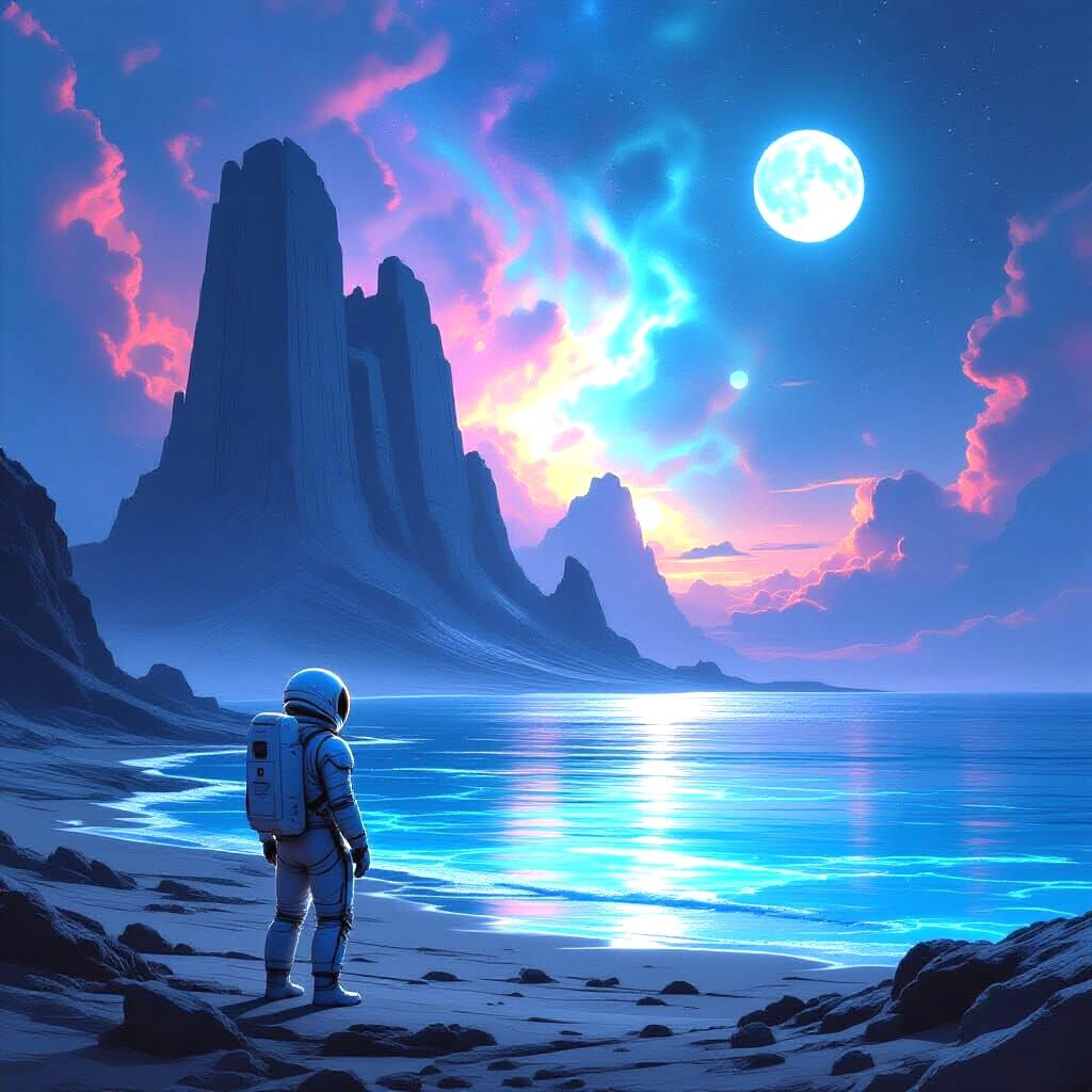 Astronaut Discovers Ancient Ruin on Alien Planet