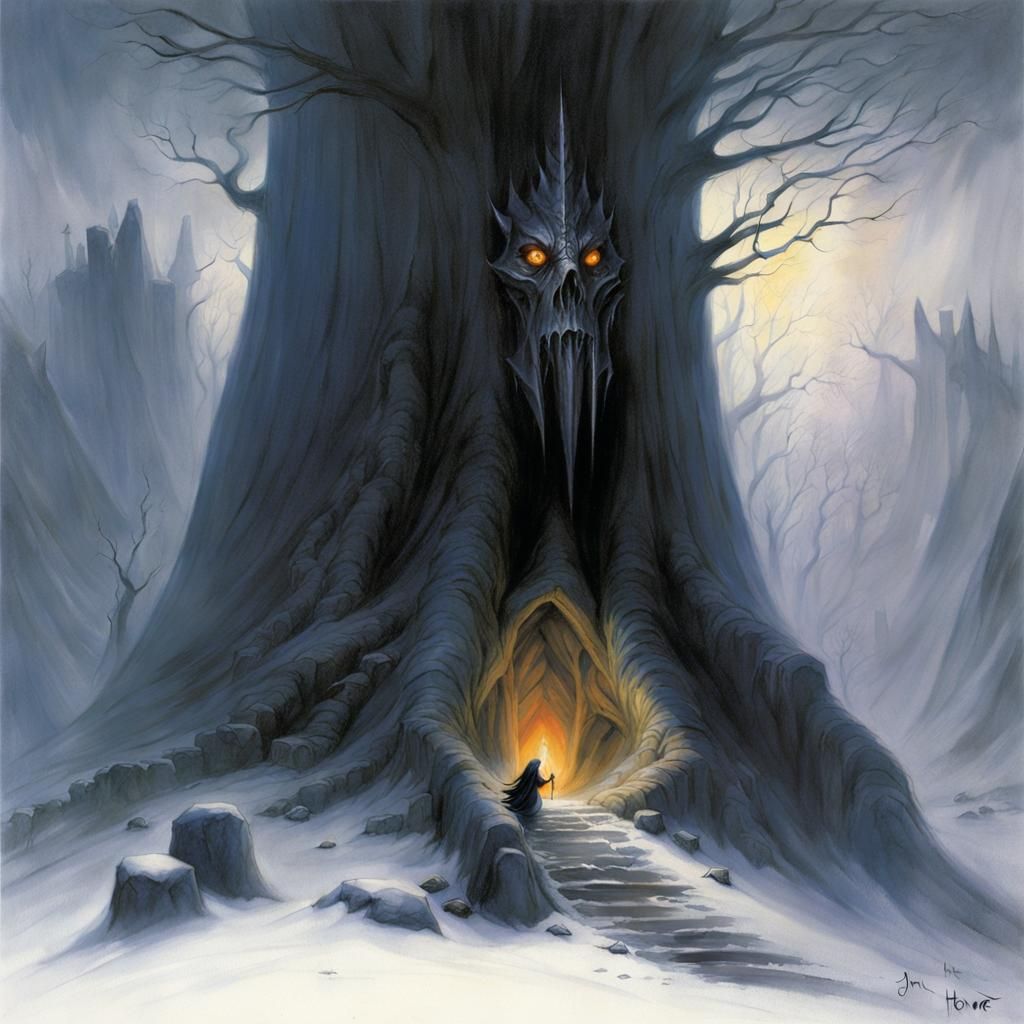 Grimdark Fantasy Art Illustration