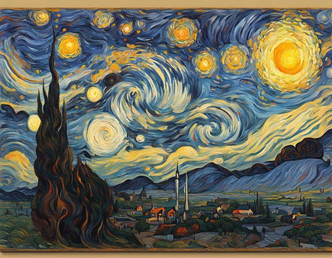 Starry Night in Daytime