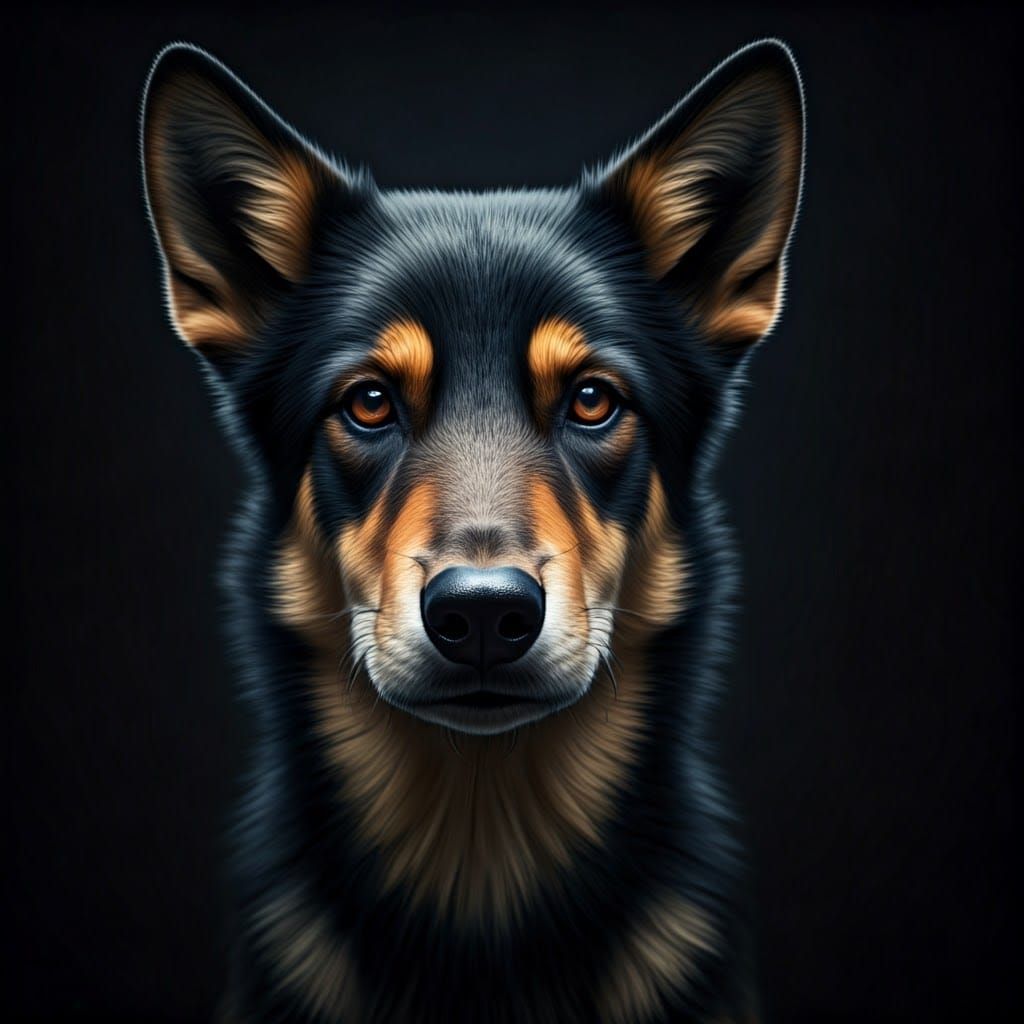 Elegant Woman with Braided Hair and Leather Armor