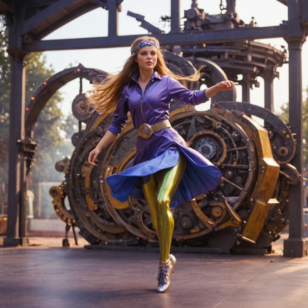 Bionic Woman Dancing: Professional Photography