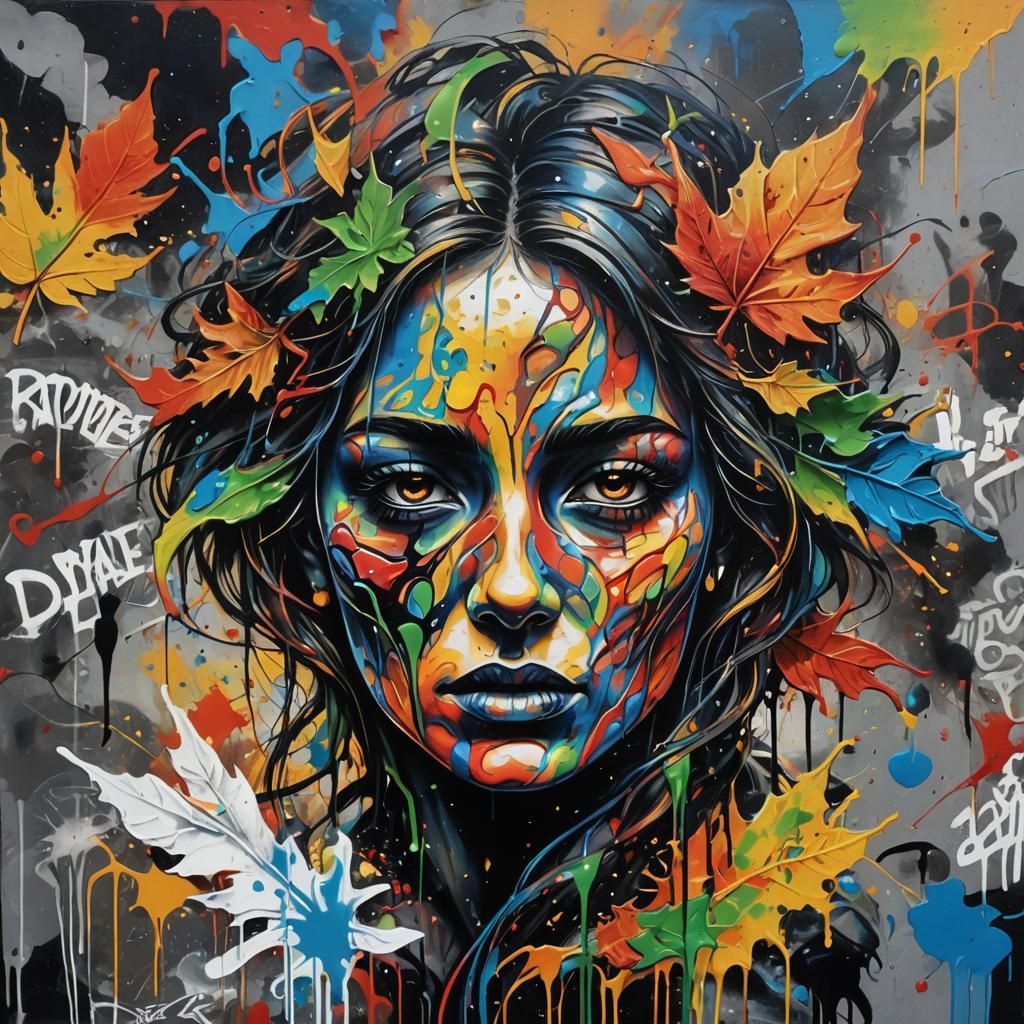 Abstract Graffiti Art: Desire's Pull Into the Unknown