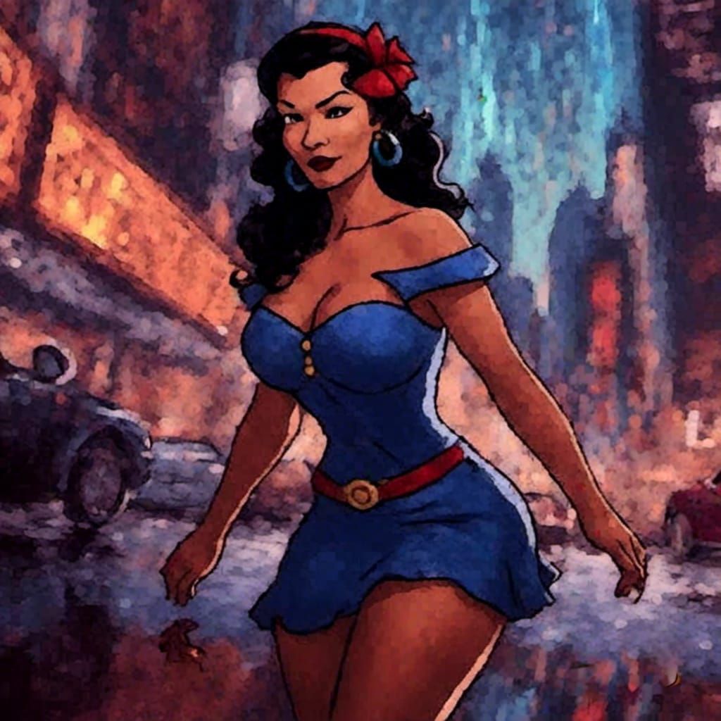 Superhero Woman in Vibrant 3D Animation