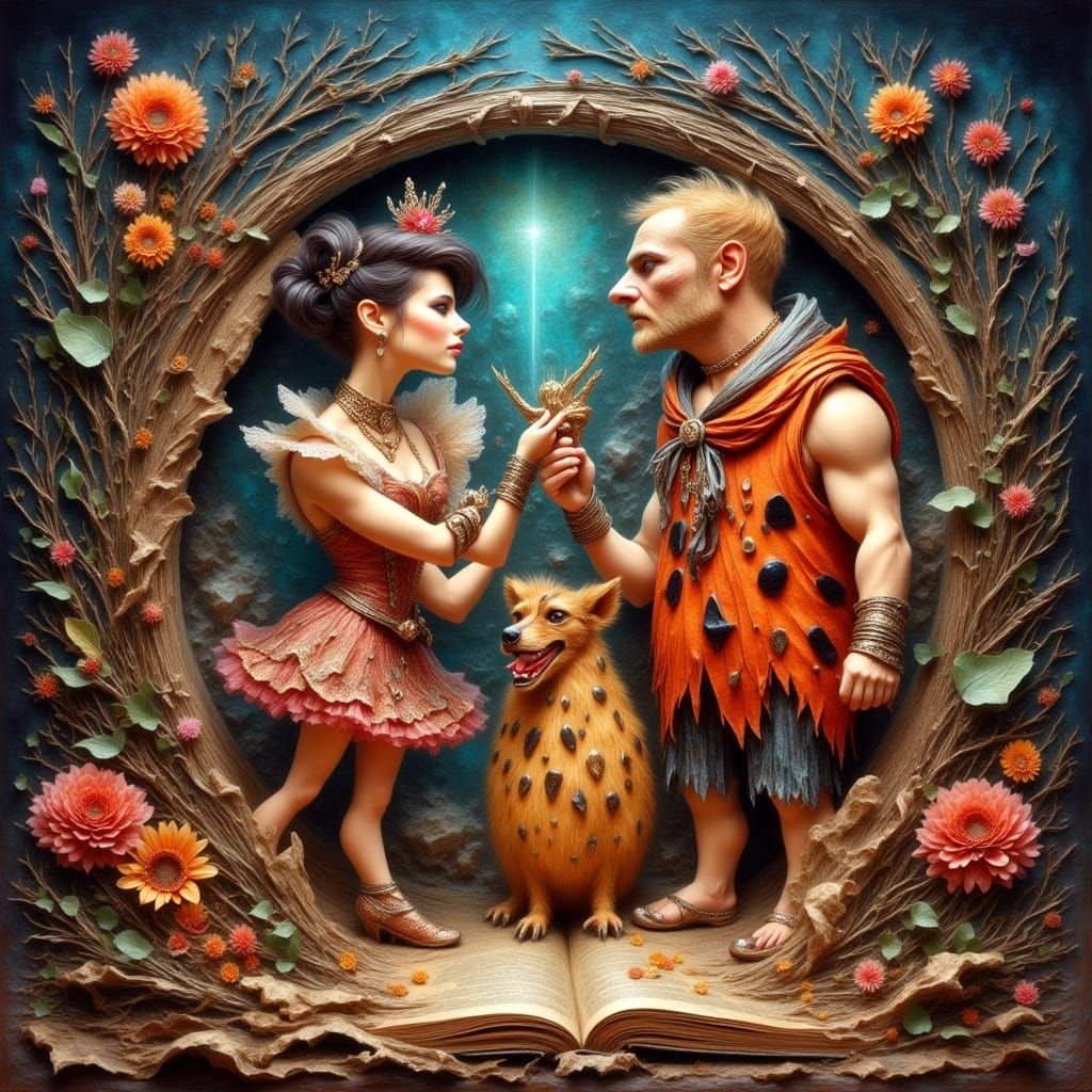 Alternate Reality Fred and Wilma Flintstone.