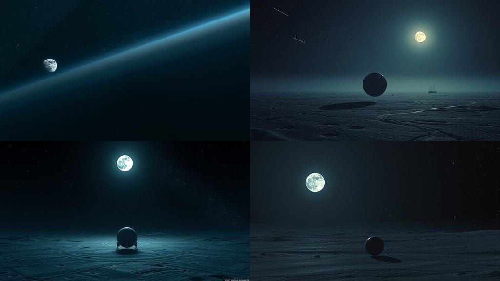 Spherical Probe in Celestial Rift under Moonlight