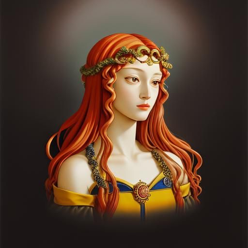Medusa in Botticelli Style: AI Art