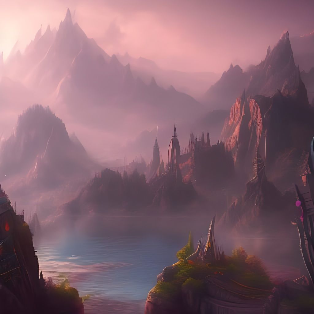 Epic Fantasy Realm Unfolds in Vibrant Color