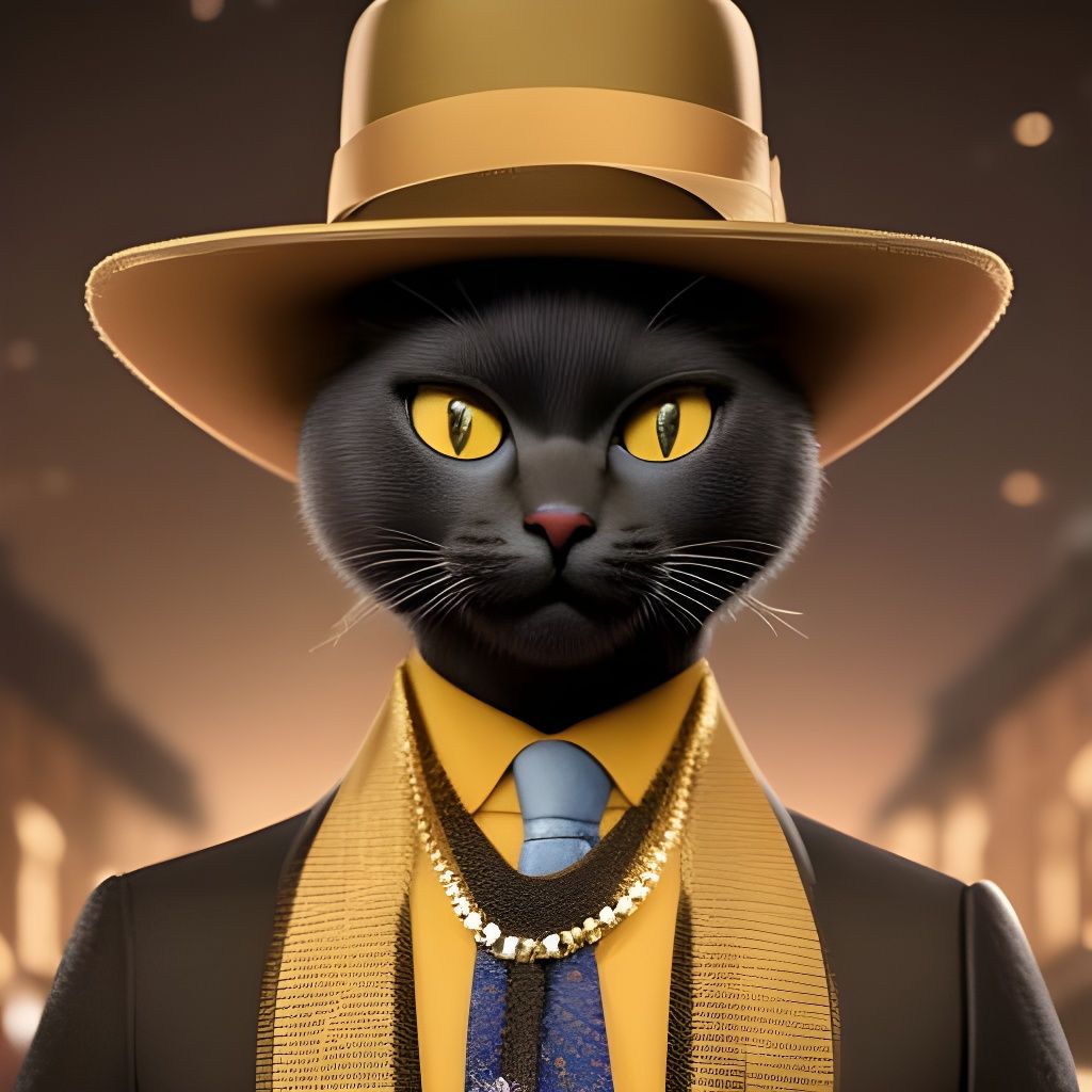 Cat with the Golden Hat