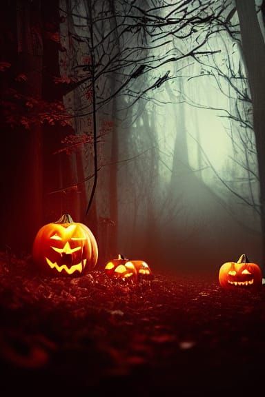 Terrifying Halloween Night in Deep Color