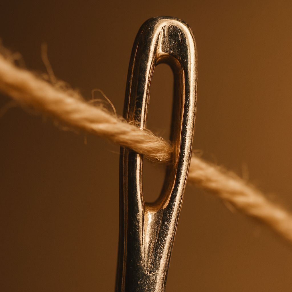 Thread of Fate: A Tiny Journey Through the Eye of a Needle
