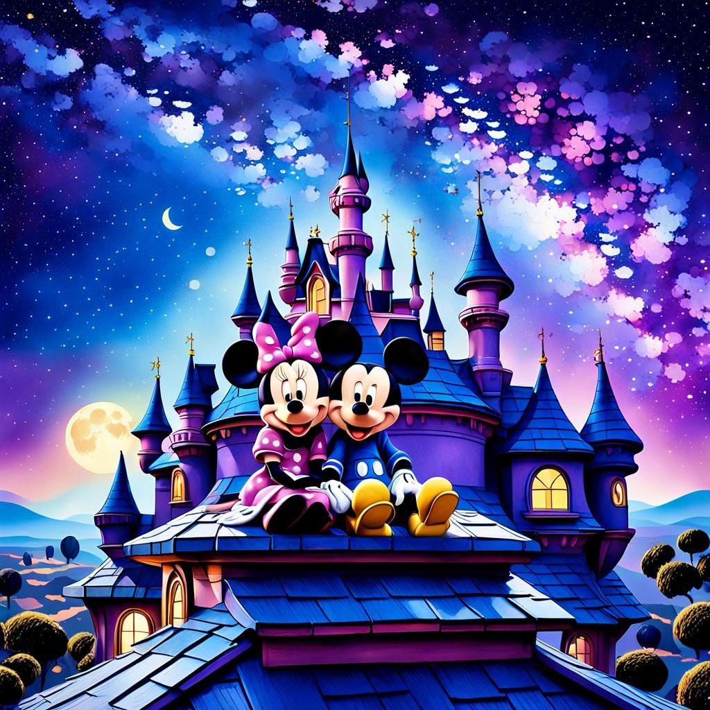 Mickey and Minnie Mouse Clubhouse Rooftop