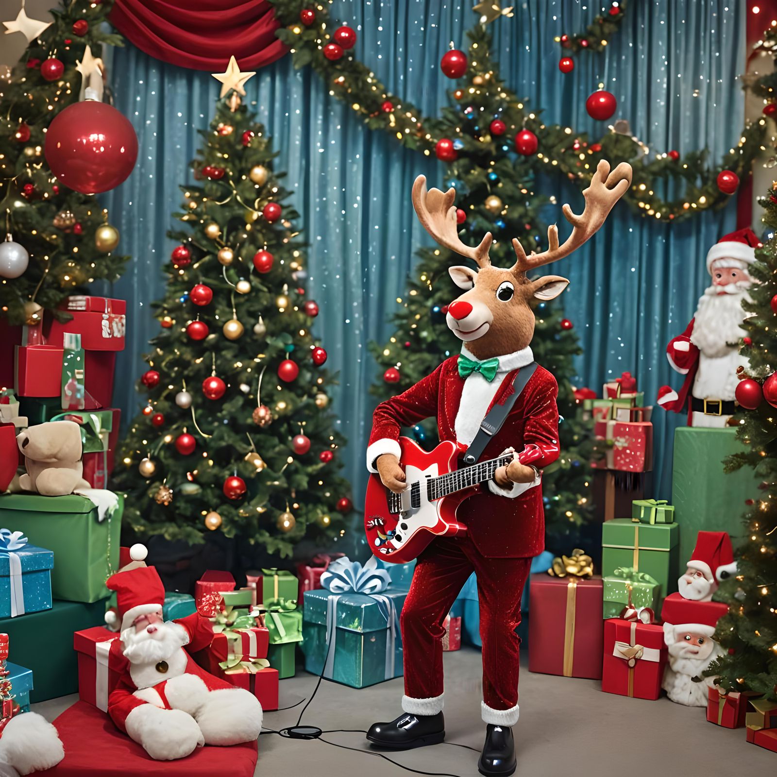 Rudolf the Red-Nosed Reindeer Rock Star