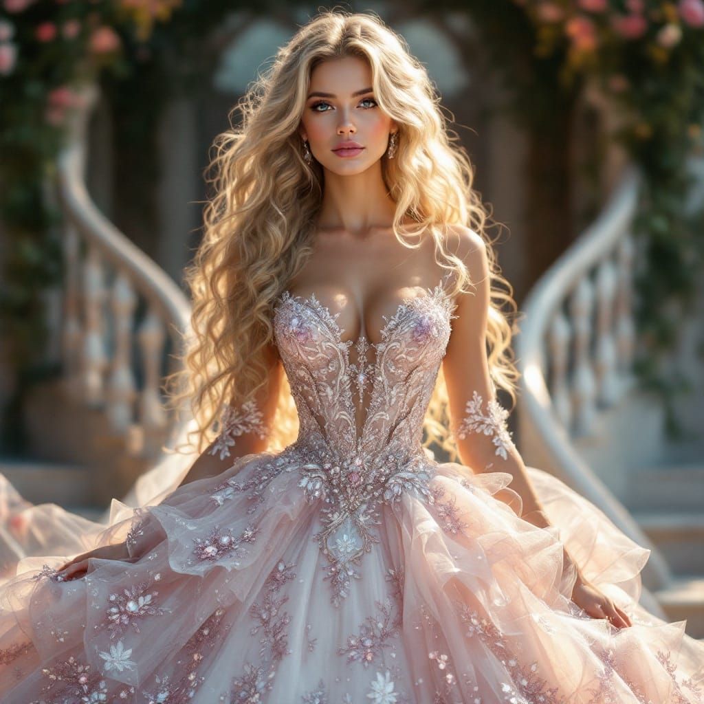 Crystal Ball Gown Fantasy Portrait