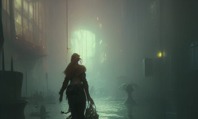 Dark Fantasy Masterpiece in Deep Color