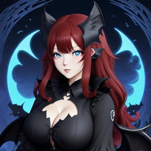 Chubby Kawaii Neko Woman in Magic Mushroom Forest