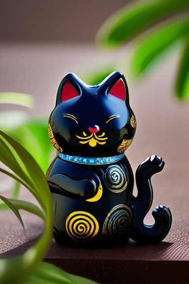 Classic Maneki Neko Lucky Beckoning Cat